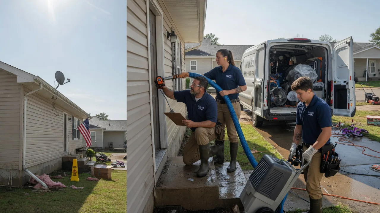 Ceiling Water Damage Restoration in Southington, OH near me